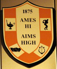 DSC06091 Ames Hi Aim High AHS Logo Ames High School Ames Iowa