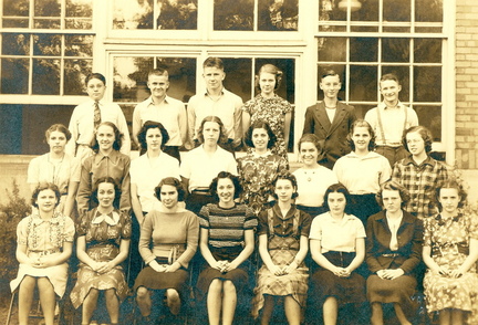 Future Ames High School class of 1940 Junior Class Homeroom taken in 1938 Courtesy of Ames History Museum #AHS1940